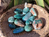 Polished Emerald Mtorolite Palm Stones x 12 From Mutorashanga, Zimbabwe - Toprock Gemstones and Minerals 
