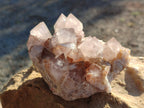 Natural Smokey Cactus Spirit Quartz Clusters x 2 From South Africa - Toprock Gemstones and Minerals 