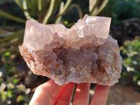 Natural Smokey Cactus Spirit Quartz Clusters x 2 From South Africa