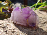 Polished Window Amethyst Quartz Crystals x 6 From Akansobe, Madagascar - Toprock Gemstones and Minerals 