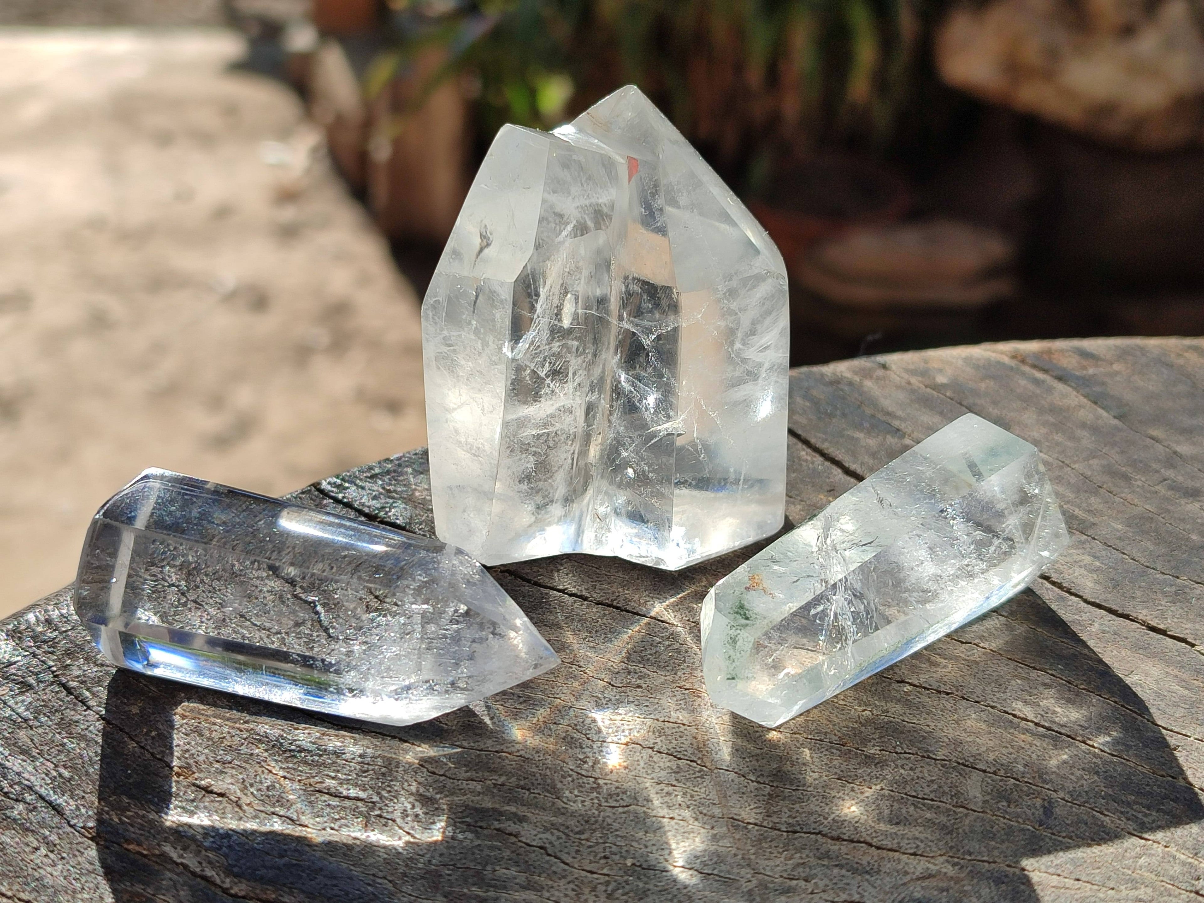 Polished Clear Quartz Crystals x 24 From Madagascar - Toprock Gemstones and Minerals 