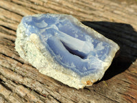 Natural Blue Lace Agate Geode Specimens x 12 From Malawi