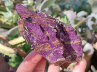 Natural Metallic Purpurite Cobbed Specimens x 3 From Erongo, Namibia