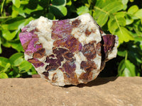 Natural Metallic Purpurite Cobbed Specimens x 3 From Erongo, Namibia