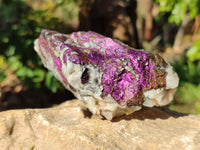 Natural Metallic Purpurite Cobbed Specimens x 3 From Erongo, Namibia