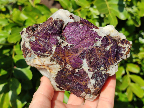 Natural Metallic Purpurite Cobbed Specimens x 3 From Erongo, Namibia