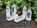 Polished Clear Quartz Crystals x 6 From Madagascar - Toprock Gemstones and Minerals 