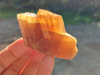 Natural Honey Aragonite Etched Pieces x 35 From Namibia