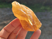 Natural Honey Aragonite Etched Pieces x 35 From Namibia