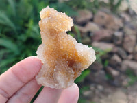 Natural Limonite Coated Fairy Spirit Quartz Clusters x 12 From Boekenhouthoek, South Africa