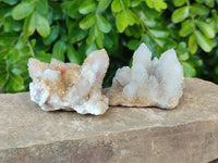 Natural Limonite Coated Fairy Spirit Quartz Clusters x 12 From Boekenhouthoek, South Africa