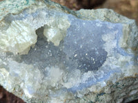 Natural Blue Lace Agate Specimens With Amethyst Centre x 6 From Nsanje, Malawi