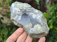 Natural Blue Lace Agate Specimens With Amethyst Centre x 6 From Nsanje, Malawi