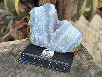 Natural Blue Lace Agate Specimens With Amethyst Centre x 6 From Nsanje, Malawi
