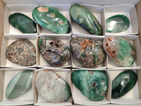 Polished Emerald Mtorolite Free Forms x 12 From Mutorashanga, Zimbabwe - Toprock Gemstones and Minerals 