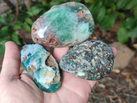 Polished Emerald Mtorolite Free Forms x 12 From Mutorashanga, Zimbabwe - Toprock Gemstones and Minerals 
