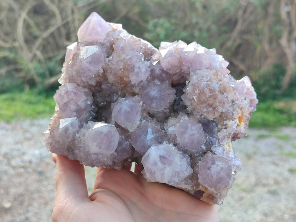 Natural Amethyst Spirit Quartz Clusters x 2 From Boekenhouthoek, South Africa - Toprock Gemstones and Minerals 