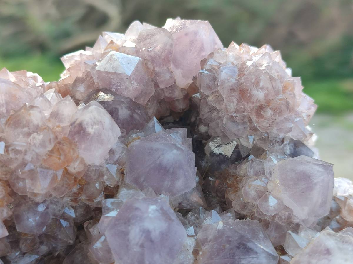 Natural Amethyst Spirit Quartz Clusters x 2 From Boekenhouthoek, South Africa - Toprock Gemstones and Minerals 