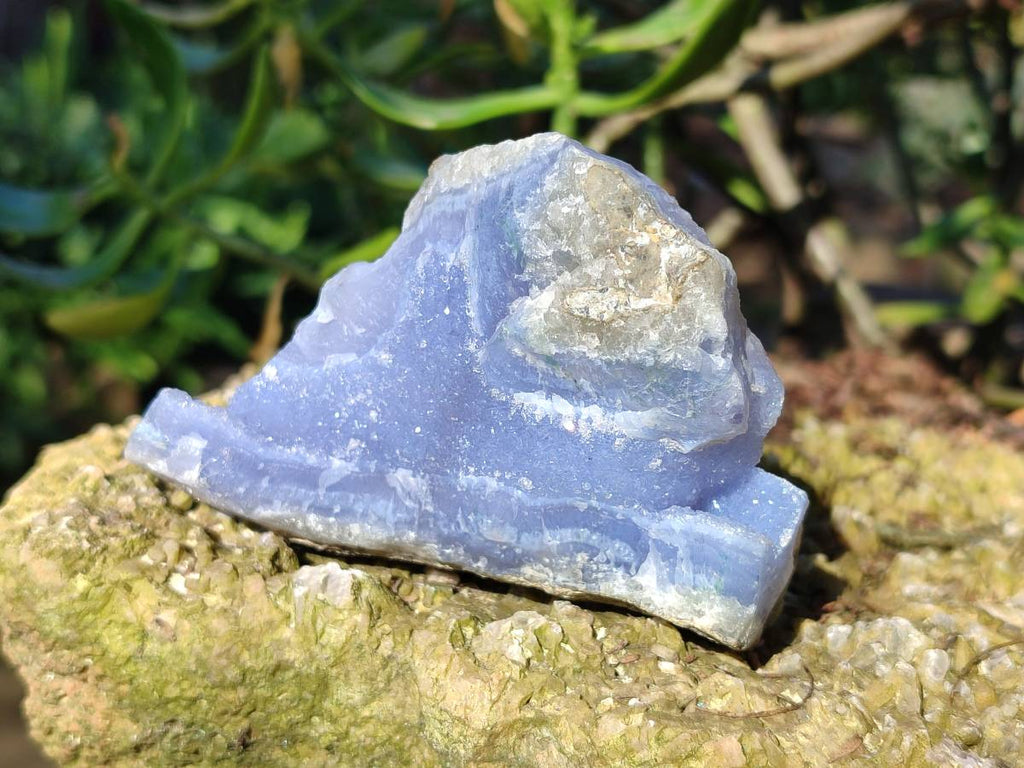 Natural Blue Lace Agate Geode Specimens x 6 From Nsanje, Malawi - Toprock Gemstones and Minerals 