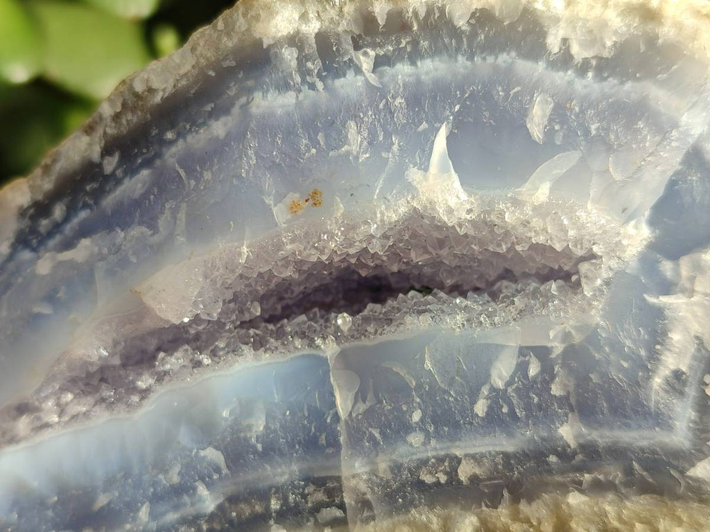 Natural Blue Lace Agate Geode Specimens x 6 From Nsanje, Malawi - Toprock Gemstones and Minerals 