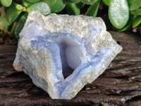 Natural Blue Lace Agate Geode Specimens x 6 From Nsanje, Malawi