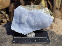 Natural Blue Lace Agate Geode Specimens x 6 From Nsanje, Malawi