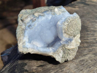 Natural Blue Lace Agate Geode Specimens x 6 From Nsanje, Malawi