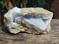 Natural Blue Lace Agate Geode Specimens x 6 From Nsanje, Malawi