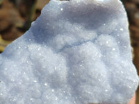 Natural Blue Lace Agate Geode Specimens x 6 From Nsanje, Malawi