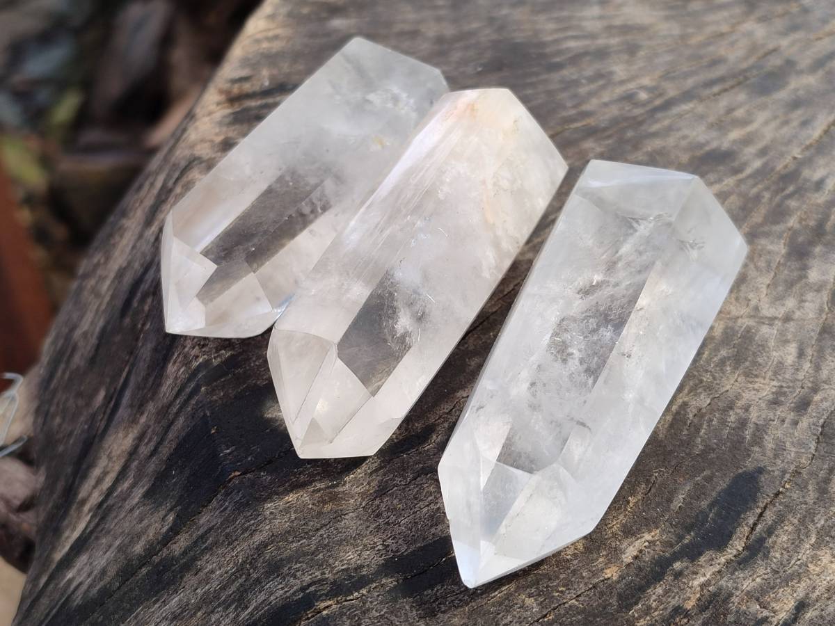 Polished Clear Quartz Crystals x 13 From Madagascar - Toprock Gemstones and Minerals 