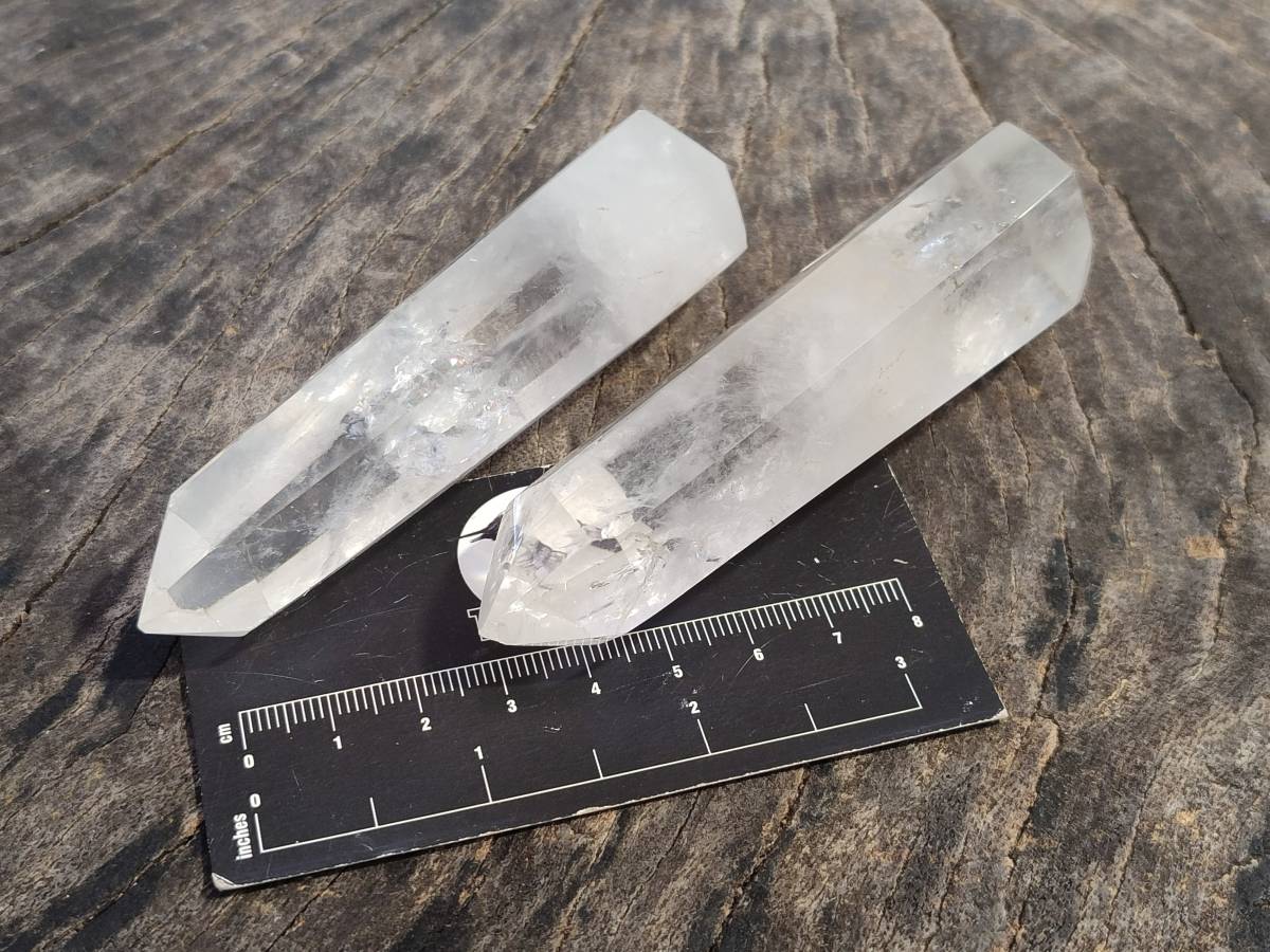 Polished Clear Quartz Crystals x 13 From Madagascar - Toprock Gemstones and Minerals 