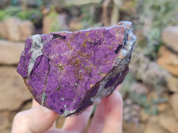 Natural Metallic Purpurite Cobbed Specimens x 3 From Erongo, Namibia