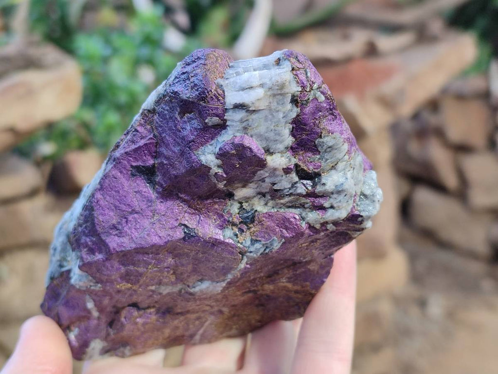 Natural Metallic Purpurite Cobbed Specimens x 3 From Erongo, Namibia - Toprock Gemstones and Minerals 