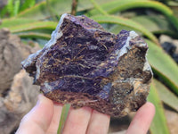 Natural Metallic Purpurite Cobbed Specimens x 3 From Erongo, Namibia