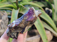 Natural Metallic Purpurite Cobbed Specimens x 3 From Erongo, Namibia