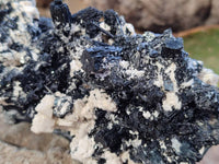 Natural Schorl Black Tourmaline With Fluorite Specimen x 1 From Namibia