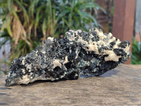 Natural Schorl Black Tourmaline With Fluorite Specimen x 1 From Namibia