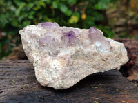 Natural Smokey Amethyst Window Quartz Specimens x 4 From Brandberg, Namibia