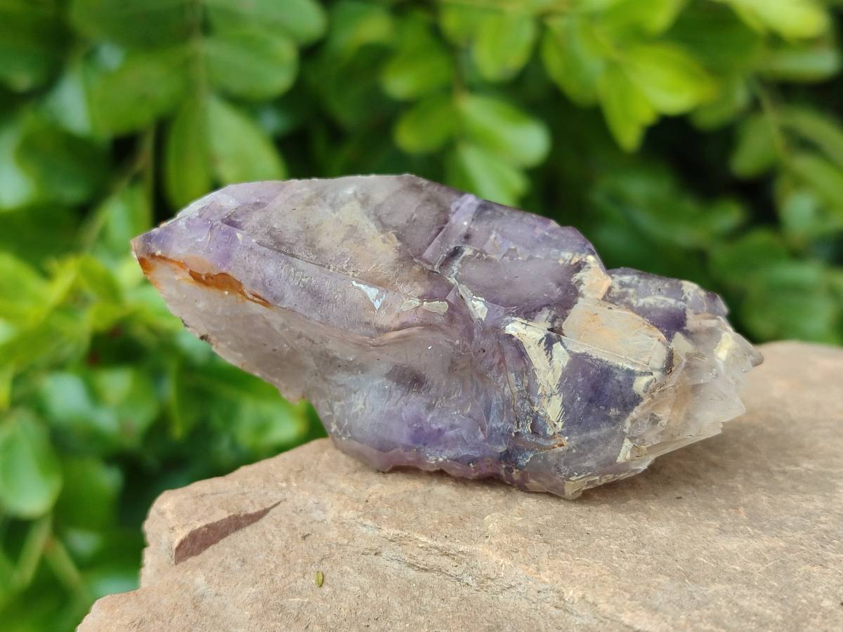 Natural Smokey Amethyst Window Quartz Specimens x 4 From Brandberg, Namibia - Toprock Gemstones and Minerals 