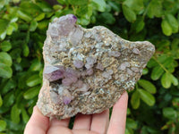 Natural Smokey Amethyst Window Quartz Specimens x 4 From Brandberg, Namibia