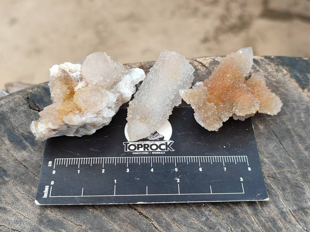 Natural Golden Limonite Coated Spirit Quartz Crystals x 35 From Boekenhouthoek, South Africa - Toprock Gemstones and Minerals 