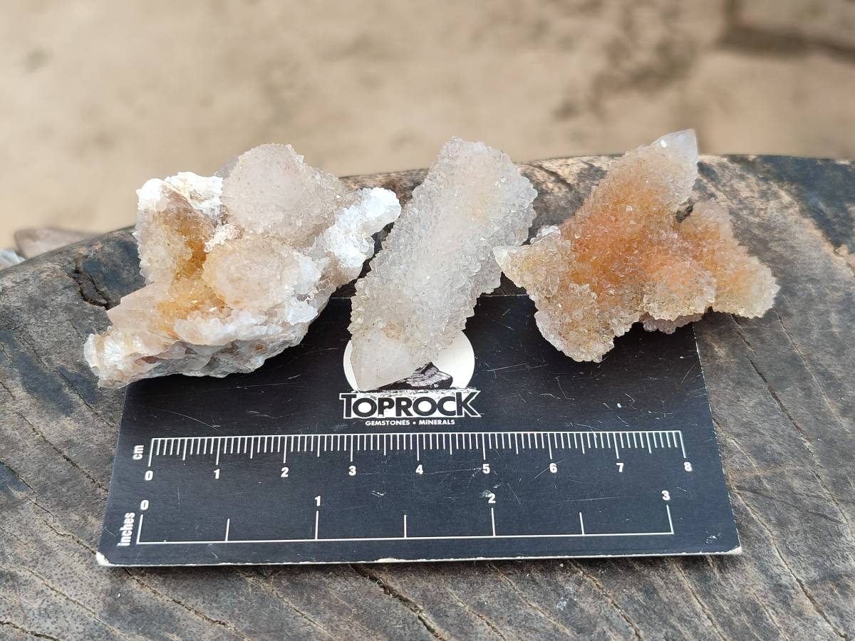 Natural Golden Limonite Coated Spirit Quartz Crystals x 35 From Boekenhouthoek, South Africa - Toprock Gemstones and Minerals 