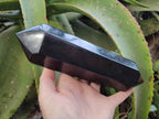 Polished Double Terminated Black Basalt Points x 2 From Madagascar - Toprock Gemstones and Minerals 