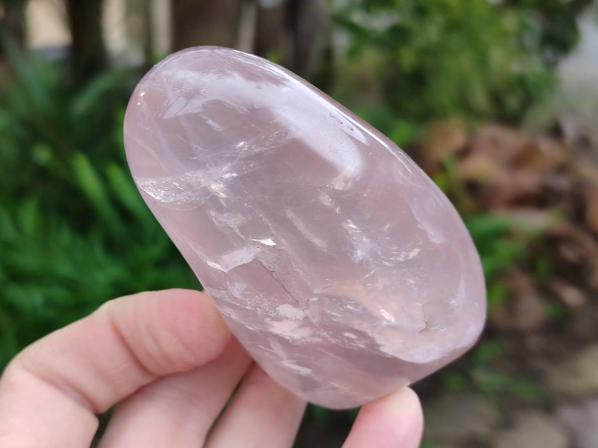 Polished Rose Quartz Standing Free Forms x 4 Madagascar - Toprock Gemstones and Minerals 
