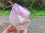 Polished Window Amethyst Quartz Crystals x 3 From Akansobe, Madagascar - Toprock Gemstones and Minerals 