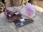 Polished Window Amethyst Quartz Crystals x 3 From Akansobe, Madagascar - Toprock Gemstones and Minerals 