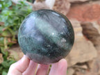 Polished Green Fuchsite Spheres x 2 From Madagascar - Toprock Gemstones and Minerals 