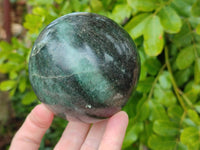 Polished Green Fuchsite Spheres x 2 From Madagascar