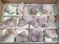 Natural Amethyst Spirit Quartz Specimens x 12 From Boekenhouthoek, South Africa