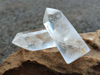 Polished Clear Quartz Crystals x 6 From Madagascar - Toprock Gemstones and Minerals 